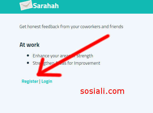 Register Sarahah