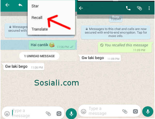 Cara Menghapus Chat WhatsApp yang Sudah Terlanjur Terkirim